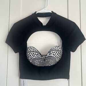 DESIGNER: AREA Bustier Cup T-Shirt